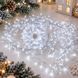 Гірлянда Роса &laquo;Хвойна лапа&raquo; Мішура 50 м, 1500 LED, холодний білий, білий мідний провід, пульт, 8 режимів RIS-50M-W фото 2