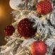 Новорічні кулі 40 шт Мікс Блиск Бордовий Білий Набір новорічних куль SOV-0115 фото 4